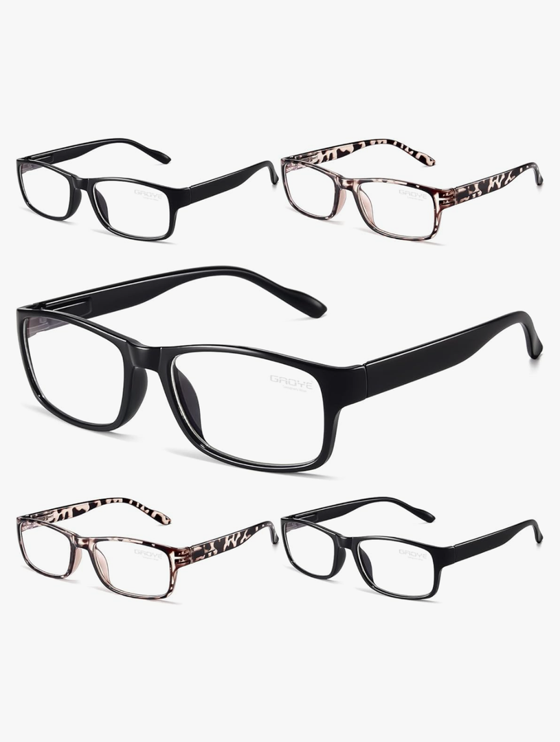 Gaoye Reading Glasses Men/Women, Eyeglasses, Blue Light Readers for Men/Women, Computer Eye Glasses, Cheaters, +1.5