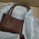 Vegan Leather Tote Bags for Women Large Tote Retro Top-handle Bag Trendy Work Bag PU Leather Purses