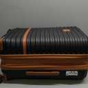 Coolife Luggage Sets Suitcase Set 3 Piece Luggage Set Carry On Hardside Luggage with TSA Lock Spinner Wheels (Black, 3 piece set (BP/TB/20))