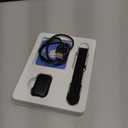 FITVII Slim Fitness Tracker with Blood Oxygen, Blood Pressure, 24/7 Heart Rate and Sleep Tracking, IP68 Waterproof Activity Trackers and Smart Watches with Step Tracker, Pedometer for Women Kids (Black)