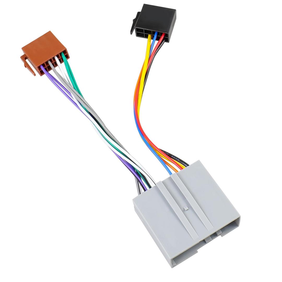 24Pin to 16Pin Radio Wiring Harness Adapter Compatible with Ford F150 F-250 F-350 F-450 F-550 Expedition Explorer Lincoln Mercury Car Stereo Wire Connector Plug Cable