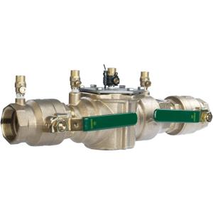 Watts LF007 Series 2" Lead-Free Copper Silicon Alloy Double Check Valve Backflow Preventer Assembly, Quarter Turn Shutoff, Single Top Entry, NPT Connections, Freeze Sensor, Modular Design