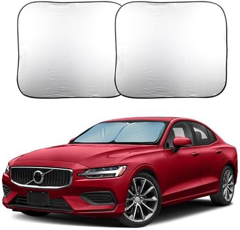 EcoNour Car Windshield Sun Shade Foldable | Front Windshield Shade for Sun, Heat and UV Rays | Sunshade for Car Front Window and Interior Sun Protection | Medium (31 * 28 inches)