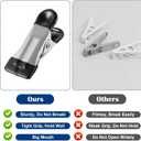 Boot Hanger Clips Hooks 50 Pcs, Heavy Duty Clothes Pins with 30 Pack Clips Portable Stainless Steel Clothespins Bulk Laundry Hooks for Closet Organizer Travel