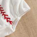 Noubeau My First Halloween Baby Girl Outfit Newborn Pumpkin Bubble Romper Bodysuit Corduroy Overalls Infant Ghost Clothes (White)