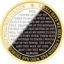 Affirmation Sobriety Coin Gift Set | Sunlight AA Chip Medallion with Token Capsule, Stand & Card | Sobriety Gifts for Anniversary Month & Year for Men & Women in Recovery (Gold & Silver)