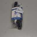 DEWENWILS 3FT 360 Rotating Flat Plug Extension Cord, 3 Prong Thin Power Strip, 16/3C 13A/125V/1625W, Rotating Plug for Indoor Narrow Space, SJT-3, ETL Listed, Black, 2 Pack