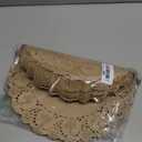 Juvale Paper Placemats - 12-Inch Round, Brown, 250 Count - Disposable Placemats & Lace Doilies - Paper Chargers for Dinner Plates - Tea Party Decorations & Wedding Table Decor