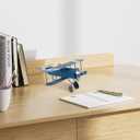 Toyvian Vintage Airplane Decor Metal Aircraft Model Retro Desktop Ornament for Home Office Tabletop Display 3.93X3.54X1.96 Inches