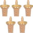 TOYANDONA 5Pcs M5 Brass Filter Nozzle for Fog Machine Accessories - Universal Air Muffler Silencer Noise Reducer - Stage Fog Machine Replacement Fittings for Quiet Operation