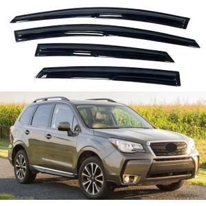 IG Window Visors Fit for 2014-2018 Subaru Forester, Out-Channel Rain Guards Vent Wind Deflectors 4PC, Car Accessories for 14-18 Forester