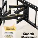 Mounting Dream TV Wall Mount for Most 42-84 Inch TVs, Full Motion Wall Mount Bracket with Articulating Arms , Max VESA 600x400mm , Up to 100LBS , Fits 16" , 18" , 24" Studs