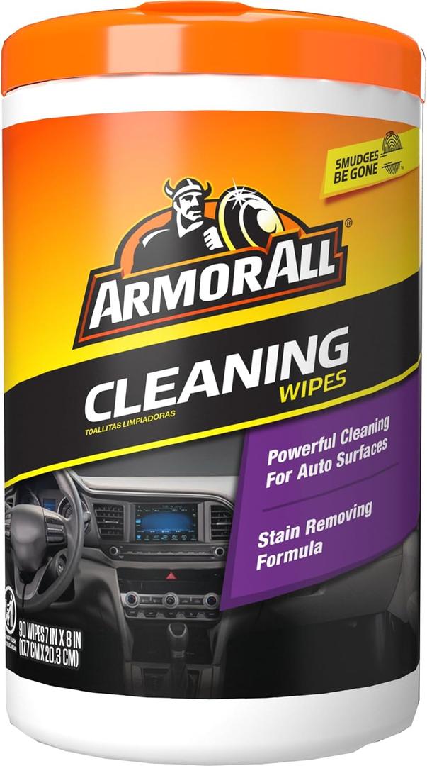 Armor All Car Cleaning Wipes, Gifts for Dad, Wipes for Car Interior and Car Exterior, 90 Wipes Each