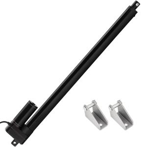JQDML 24V Heavy Duty Linear Actuator 22 Inch Stroke 660 lbs IP65 Waterproof | 0.2 in/s Speed, Max Load 3000N, Low Noise, with Mounting Brackets, for Window Door Opener, Solar Tracker, RV, Home Automation