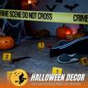 Mystery Dinner Party Game Kit - Crime Scene Decorations, Includes Tape, 50 Markers & Object Cards
