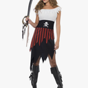 Smiffy's Women's Pirate Wench Costume with Dress and Headpiece, XL