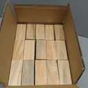 lesummit Mini Firewood Fire Stick with Fire Starters Gloves 4" Kiln Dried Pine Firewood Small Barkless Kindling Logs Compatible with Wood Stoves, Tabletop Fire Pits, BBQ Grills & Pizza Ovens, 12 lb Box