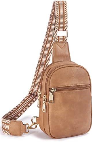 Telena Sling Bag for Women Crossbody Bags Purse for Women Vegan Leather Fanny Pack with Adjustable Strap