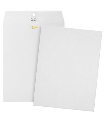 Mr. Pen- Clasp Envelopes, 18 Pack, 9x12 Inches, White Kraft, Mailing Envelope with Gummed Flaps for Filing, Storing, Mailing Documents, Office Supplies and Organizing