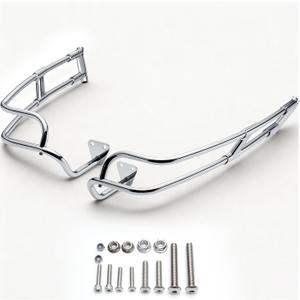 MoKitDora 2023-up Touring Saddlebag Bracket Guard Bar Rails for Harley Road Glide FLTRX/CVO FLTRXS/ST FLTRXSTSE/RR FLTRXRRSE/Street Glide FLHX/CVO FLHXSE/Ultra FLHXU, Chrome