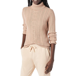 Amazon Essentials Women's Fisherman Cable Turtleneck Sweater, XS