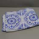Q-Beans Rectangle Decorative Tablecloth [Size: 52 x 70 inch], Washable and Reusable Table Cloth Cover for Indoor and Outdoor (Azulejos Portuguese Tile Floor)