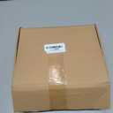 AerWo 60 inch Christmas Tree Skirt with White Snowflake, Large Burlap Tree Skirts with Fur Border, Rustic Farmhouse Tree Skirt for Xmas Tree Decorations Indoor Outdoor Holiday Decor