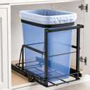 Under Sink Trash Can Pull-Out Trash Can Cabinet, for 30-50 Qt 7-13 Gallon