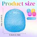 Gumdrop Squishy Toys, Squishy Fidget Toys Stress for Adults, Super Solid Squeeze Ball, Sensory for Stress Relief, Suitable for Adult use in Offices and Homes (Blue)