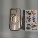 CASEKOO for iPhone 16 Pro Case Desert Titanium 360 Spin Magnetic Stand [Compatible with Magsafe][16FT Military Protection] Slim Polished for iPhone 16 Pro Case with Stand 6.3'', Rose Gold