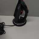 OMAIGA Cordless Iron for Clothes, 1500W Steam Iron Rapid Heating, Ceramic Soleplate, Auto Shut Off, Self-Clean, Anti-Calc, 3 Temperature Settings, 11.84oz Water Tank Ironing Clothes for Home, Black