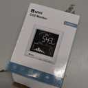 CO2 Monitor Carbon Dioxide Detector for Home, 3 Adjustable Volume for Alerts & 3 Adjustable Backlight, Photoacoustic Sensor for Temperature Humidity & Indoor Air Quality Monitor (White)