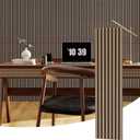 2-Pack 3D Fluted Wood Slat Acoustic Panels 47.2" x 11.8"(Total 7.7 Ft) - Stylish Soundproof Wall Panels for Noise Reduction & Sound Absorption, Home Theater, Office, Studio, and Interior Wall Decor, 47.2" X 11.8" X 0.9"