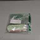 RHOS Folding Brush with Mirror for Women, Girls - Mini Hair Brush for Purse, Small Pocket Brush with Soft Nylon Bristles and Mirror for Travel (Beige)