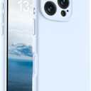 OTOFLY Magnetic for iPhone 16 Pro Case,Compatible with Magsafe,Classic Liquid Silicone Mobile Phone Case,Integrated Camera Control Button,Anti-Scratch Microfiber Lining, Light Blue