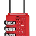 3 Digit Combination Lock Mini Combination Lock Locker Lock Luggage Lock Gym Locker Lock Easy Read Dials Keyless Resettable Combo Red