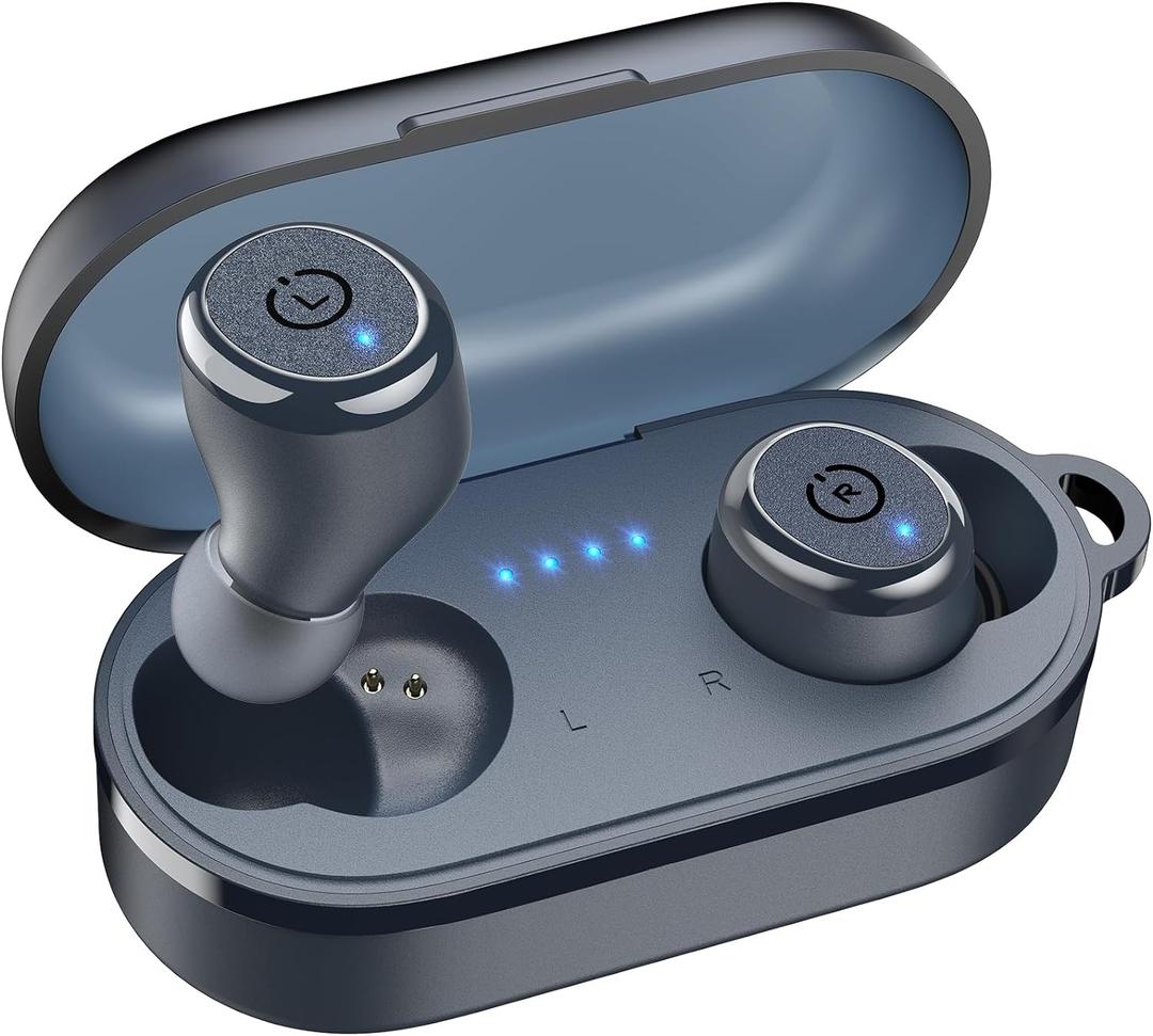 TOZO T10 Wireless Earbuds Bluetooth 5.3 Headphones, App Customize EQ, Ergonomic Design, 55H Playtime, Wireless Charging Case, IPX8 Waterproof Sound in-Ear Headset, New Version