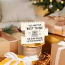 5 x Romantic Valentine's Day Birthday Gifts for Him Her, Anniversary Wedding Gifts for Wife, Husband - You Are The Best Thing Blocks Puzzle Decorative Plaque, I Love You Gift for Boyfriend Girlfriend