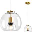 Clear Glass Pendant Light Kitchen Island, 7.87", 1 Pack, 7.87 in - 1-Pack