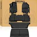 OEDRO Upgraded Floor Mats Fit for 2018-2024 2025 Honda Odyssey, All Weather Car Mats TPE Floor Liner for Odyssey Accessories,1st 2nd & 3rd Rows and Cargo Liner, Black