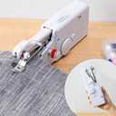 Handheld Sewing Machine, Portable & Cordless Mini Sewing Machine for Beginners - Electric Fast Stitching, DIY Fabric Clothes Repair Kit, Home Travel Mending Machine with Accessories(White)