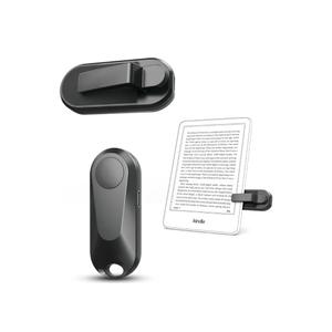 Remote Control Page Turner for Kindle Paperwhite Oasis Kobo eReaders, Camera Camcorder Remote Controls, Page Turner Clicker for ipad Tablets Reading Novels with Wrist Strap Storage Bag