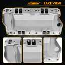 7137 Intake Manifold Aluminum Multi Port Compatible with Chevy Small Block SBC 283 302 305 350 400 V8 Engine Cast Finish Non-EGR xt EFI 1500-6500 rpm