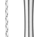 Stainless Steel Cocktail Muddler & Mixing Spoon Set  10 Inch Bar Tool Kit for Home Bartenders, Ideal for Mojitos, Margaritas, Mint & Fruit Cocktails, Silver