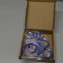 For Mercedes Benz A Class W177 2019-2021 .Center Console Air Conditioning Outlet Circles Decoration Stickers Trim(BLUE)