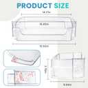 WR71X38318 Refrigerator Door Shelf Bin Compatible for G-E Refrigerator WR71X24428 4975917 AP7175677 PS16619590 EAP16619590 Parts-by MIFLUS