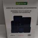 NutriChef 6-Piece Nonstick Baking Pans - Carbon Steel Non Toxic Bakeware set with Cookie Sheets, Muffin, Loaf, Round & Square Pan - Restaurant Quality Baking Tray, Easy Clean, Dishwasher & Oven Safe (Blue)