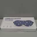 Heated Eye Mask-Cordless Warm Eye Compress Heated Eye Mask for Dry Eyes, Blepharitis,Light Blocking Heat Eye Mask for Men Women, Electric Warm Eye Mask for Airplane Sleeping for Travel (Gray Star)