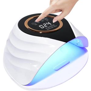 UV LED Nail Lamp, 268W Fast Dryer Nail Curing Light with 66 LEDs Auto Sensor, Portable Handle Nail Dryer, 5 Timer Setting, Larger Space