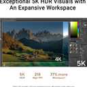 ASUS ProArt Display 27” 5K HDR Professional Monitor (PA27JCV) - 5K (5120 x 2880), IPS, 99% DCI-P3, 100% sRGB, ΔE < 2, USB-C PD 96W, Calman Verified, Color Accurate, LuxPixel